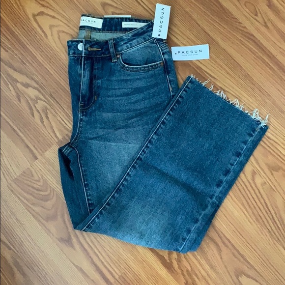PacSun Denim - Pacsun High Rose Crop Kick Jeans